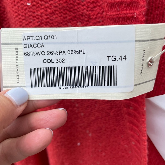 NWT Bruno Manetti Sequined Cardigan Sz. 44 Italian - Picture 16 of 16